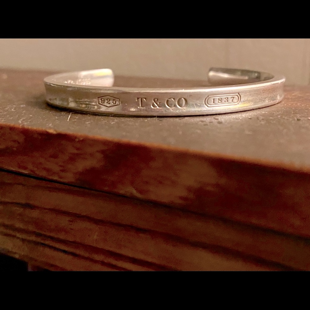 TIFFANY & CO 1837 CUFF BRACELET 925 SILVER